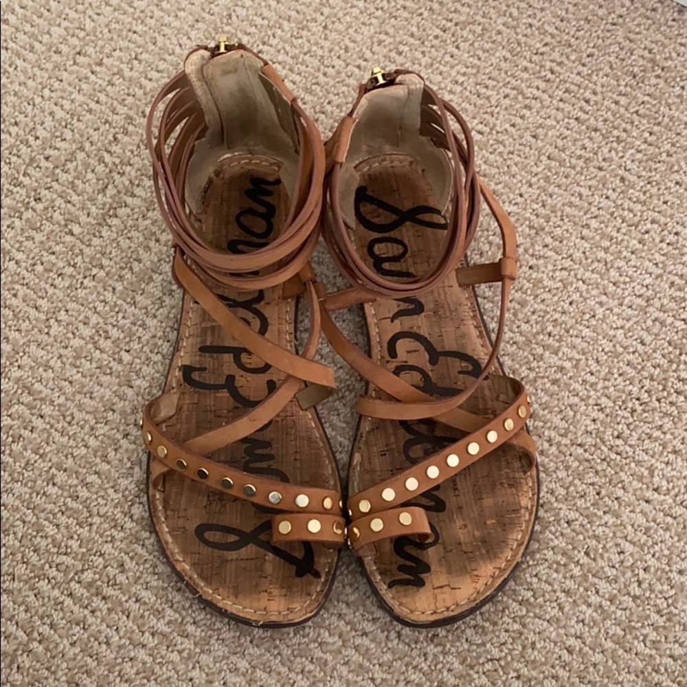 Sam Edelman Strappy Gabe Saddle Leather Sandal